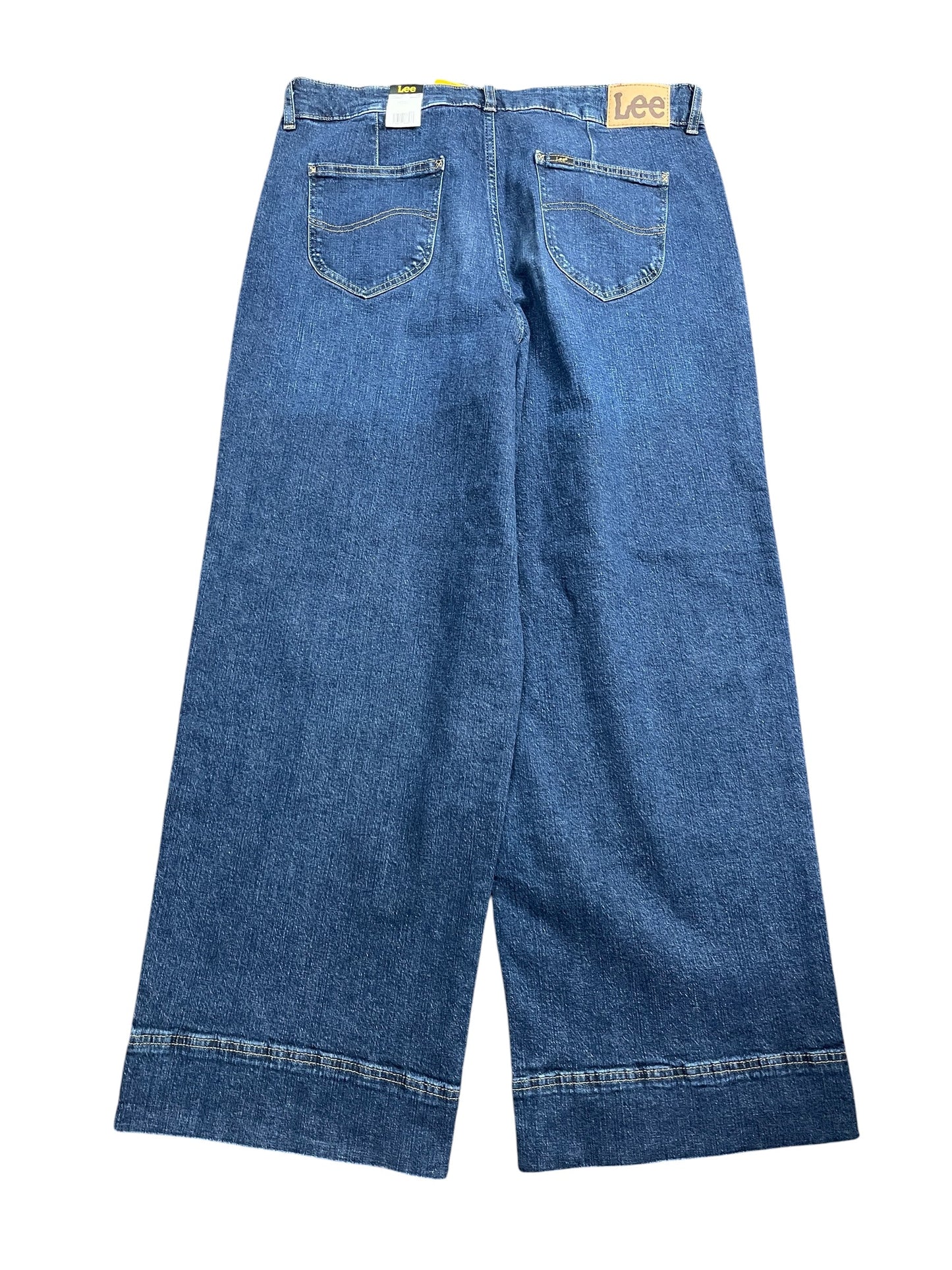 Jeans Wide Leg By Lee In Blue Denim, Size:18