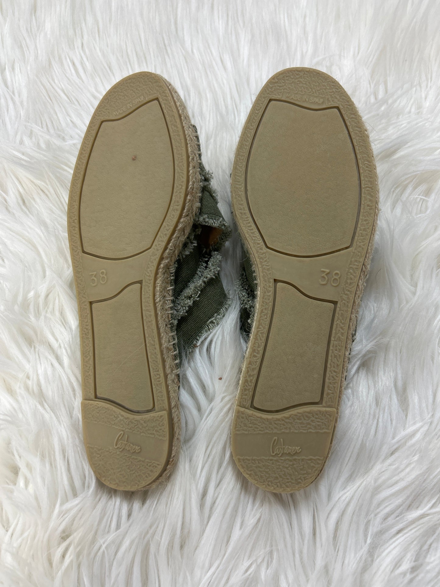Sandals Flats By Cmc In Green, Size:7