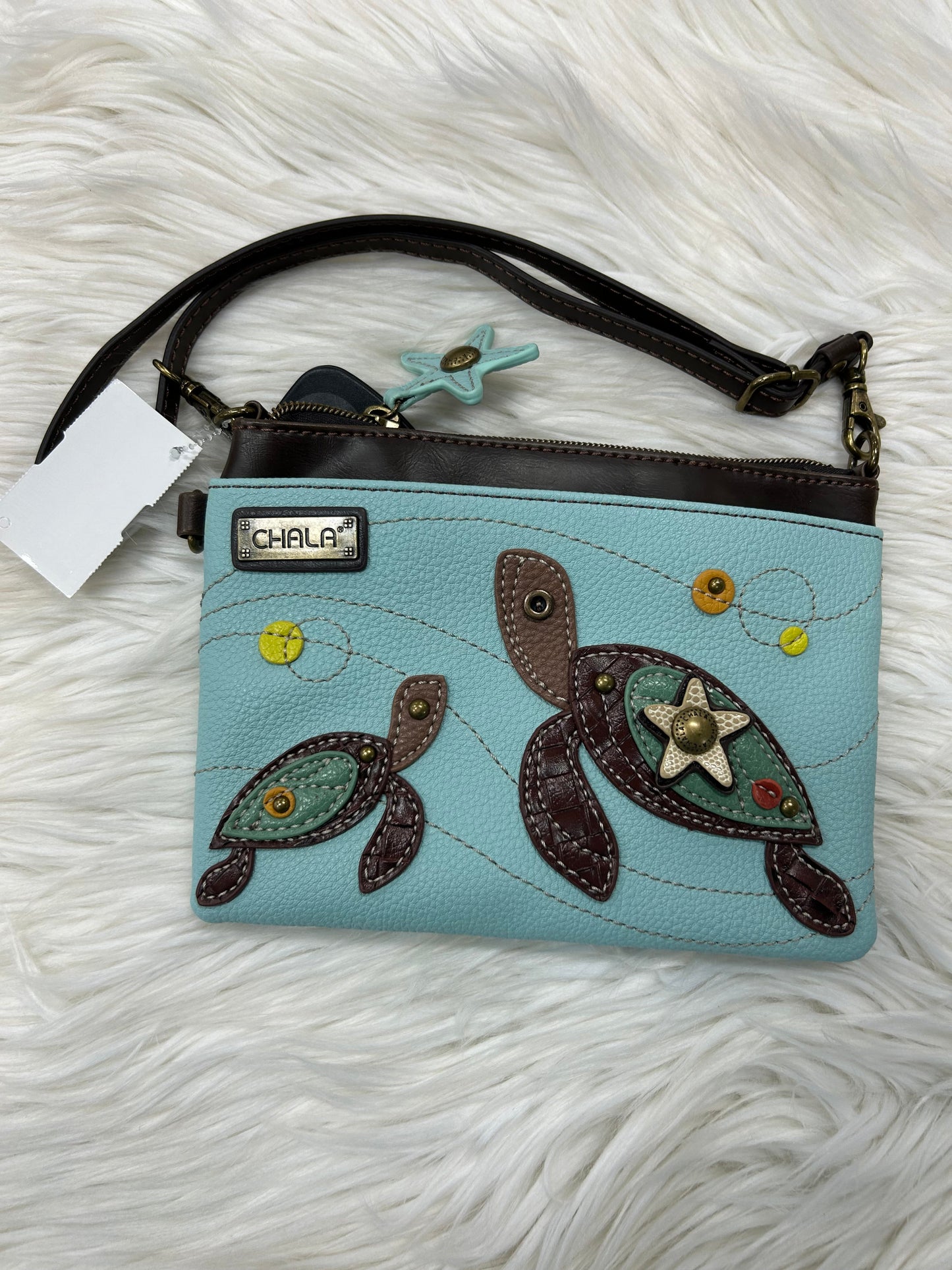 Crossbody By Chala In Blue, Size:Small
