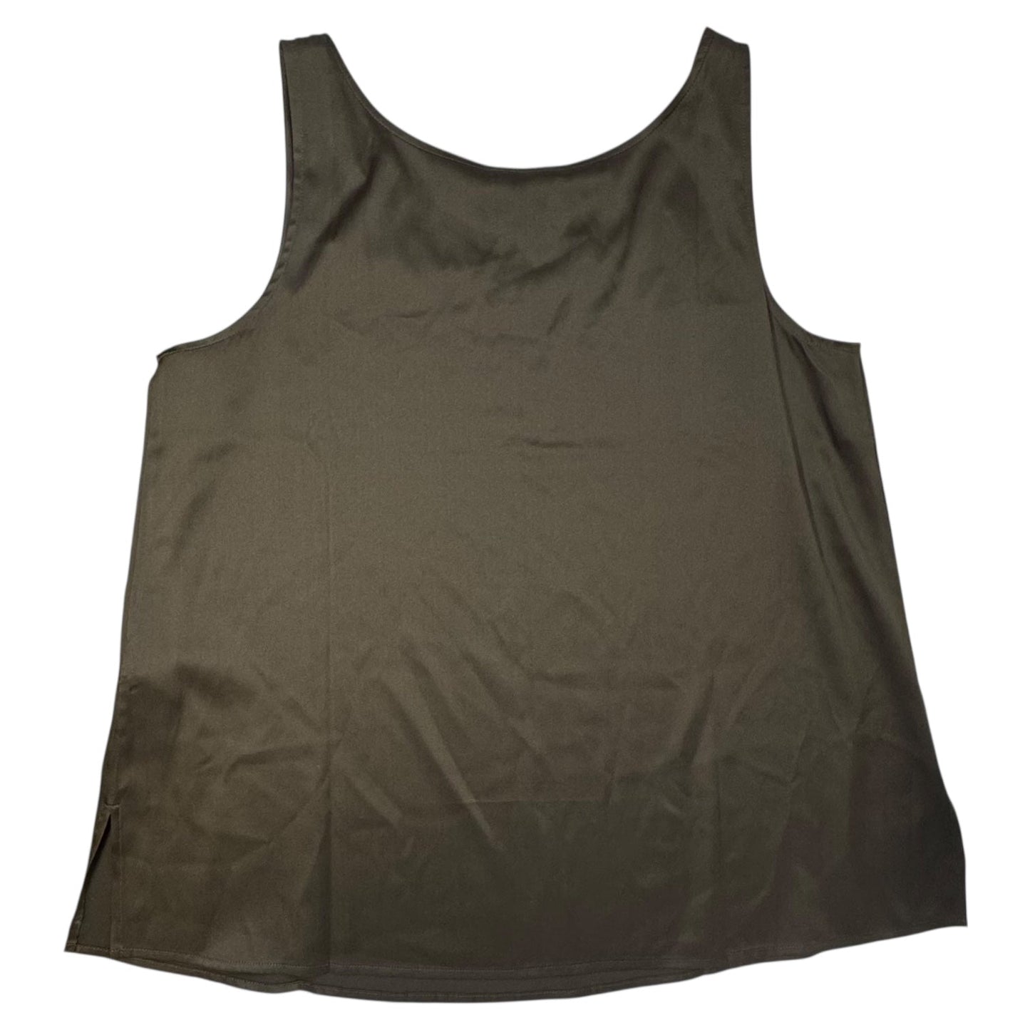 Silk Top Sleeveless By Eileen Fisher In Brown, Size: S