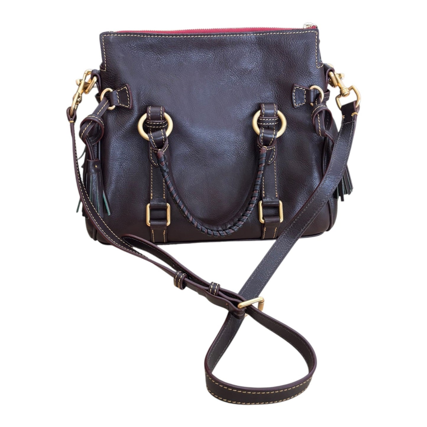 Handbag Designer By Dooney And Bourke In Brown, Size:Medium
