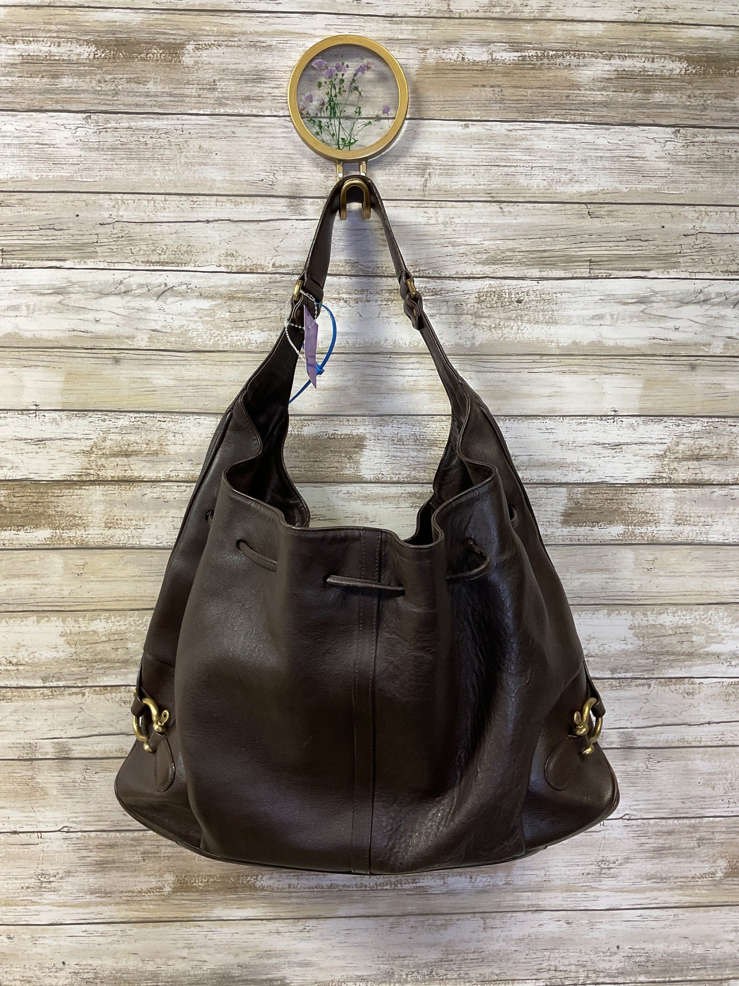 Handbag Luxury Designer By Burberry In Brown, Size:Large