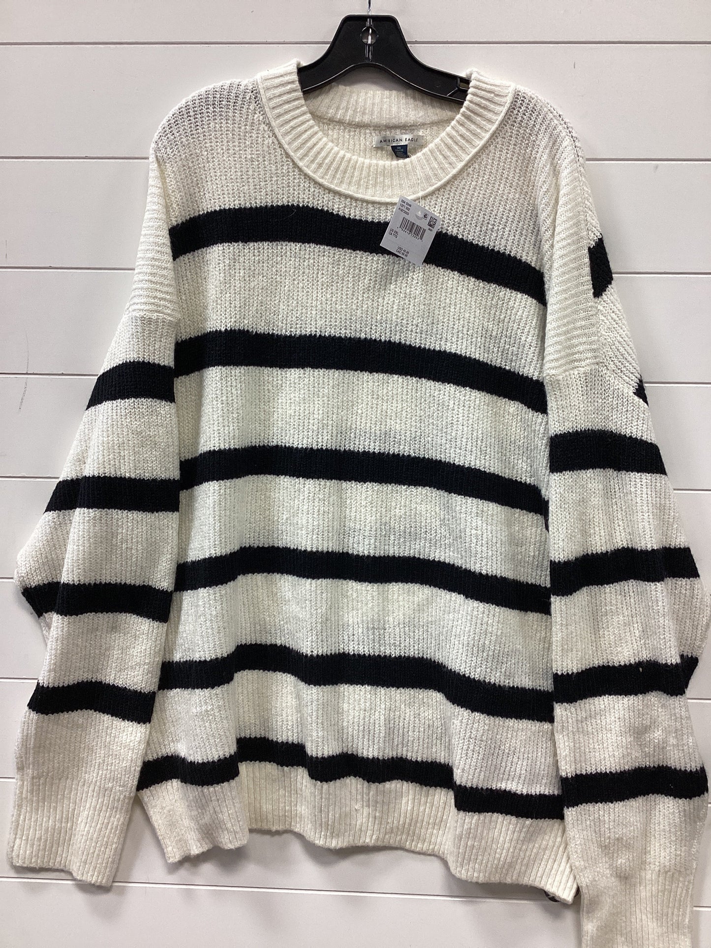 Sweater By American Eagle In White, Size:Xxl