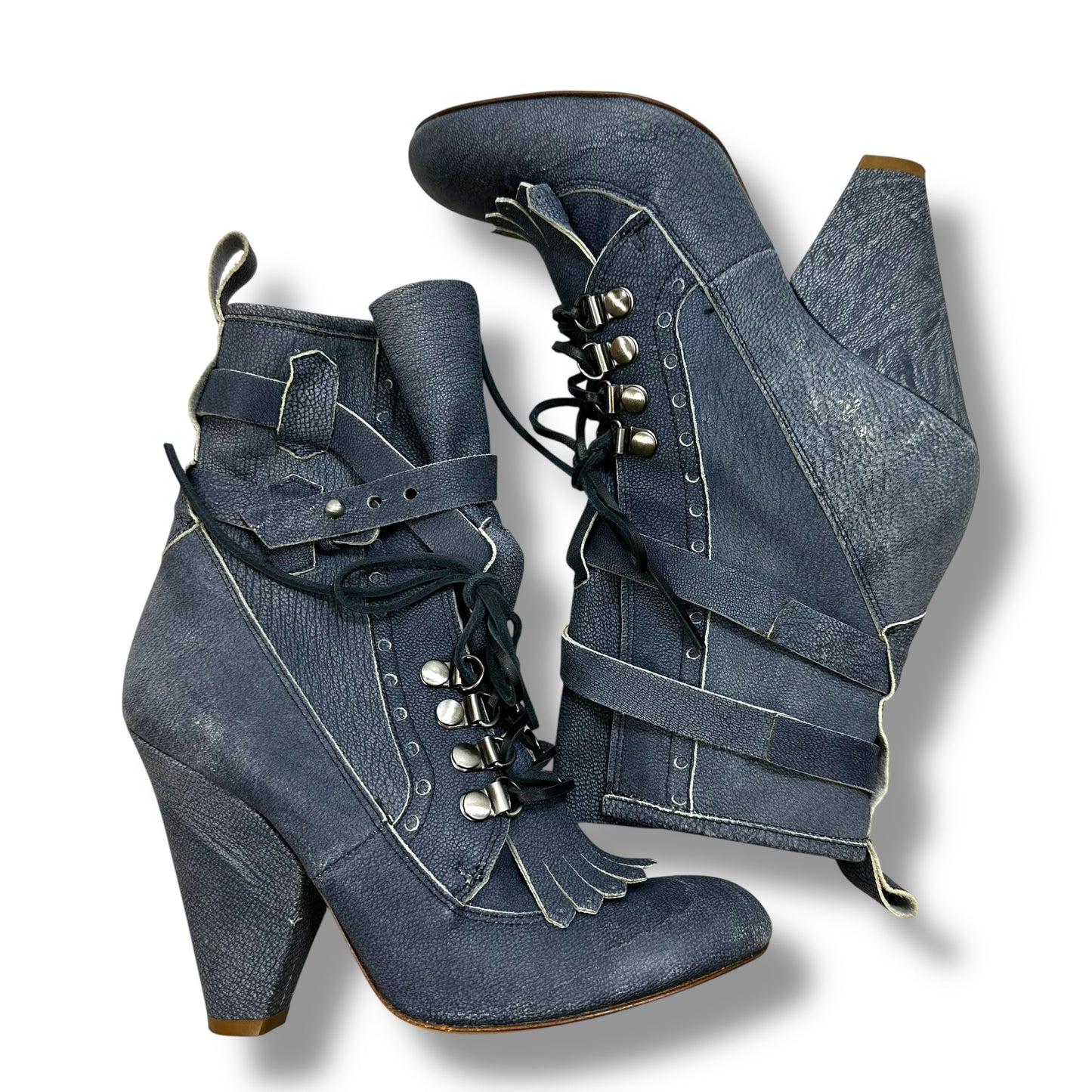 Shoes Heels Block By Jerome C. Rousseau In Blue, Size: 5.5