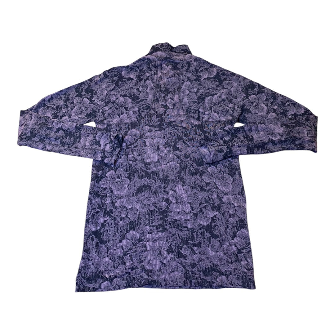 Athletic Top Ls Collar By Athleta In Purple, Size:Xs