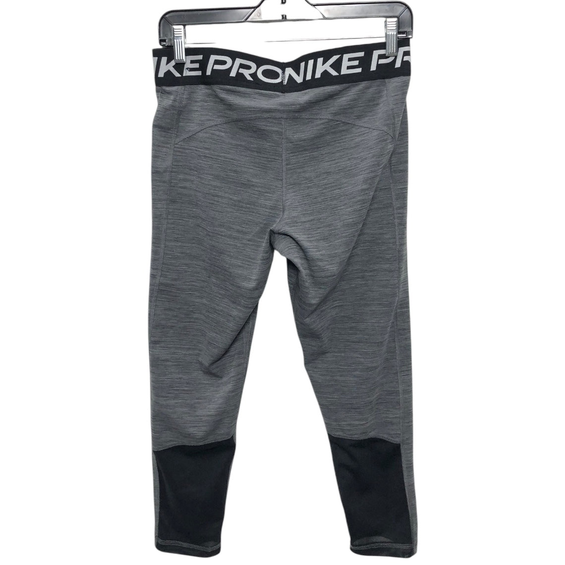 Athletic Leggings By Nike In Grey, Size:L