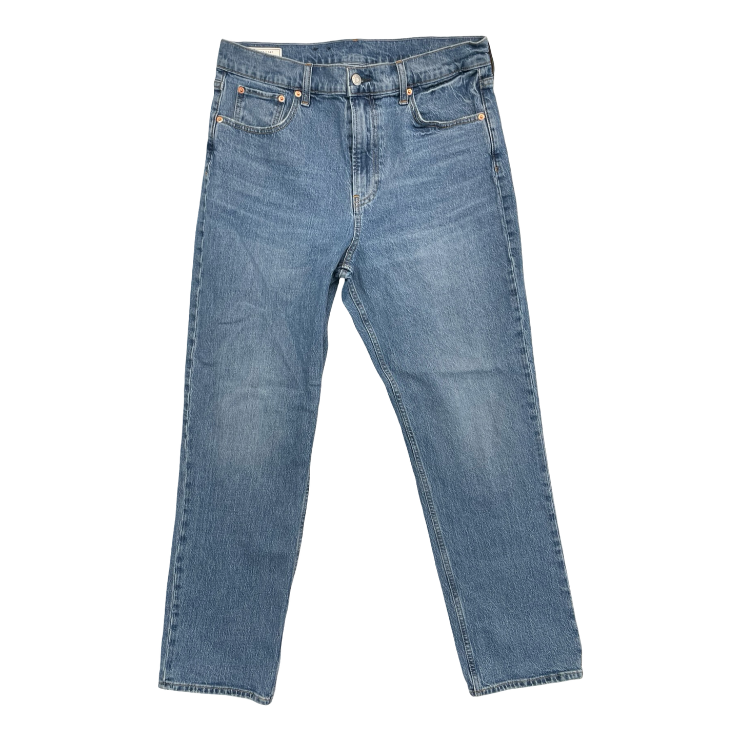 Jeans Straight By Gap In Blue Denim, Size:12