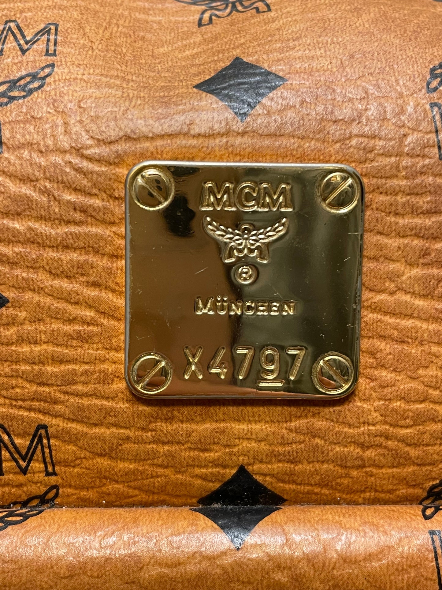 HANDBAG LUXURY DESIGNER by MCM In BROWN, Size: MEDIUM