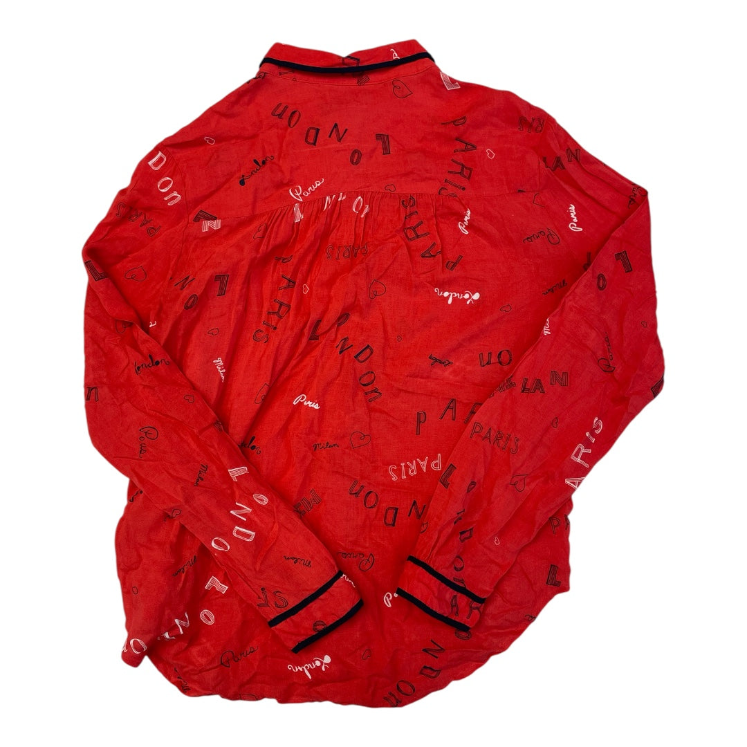 Top Ls By Maeve In Blue & Red, Size:8