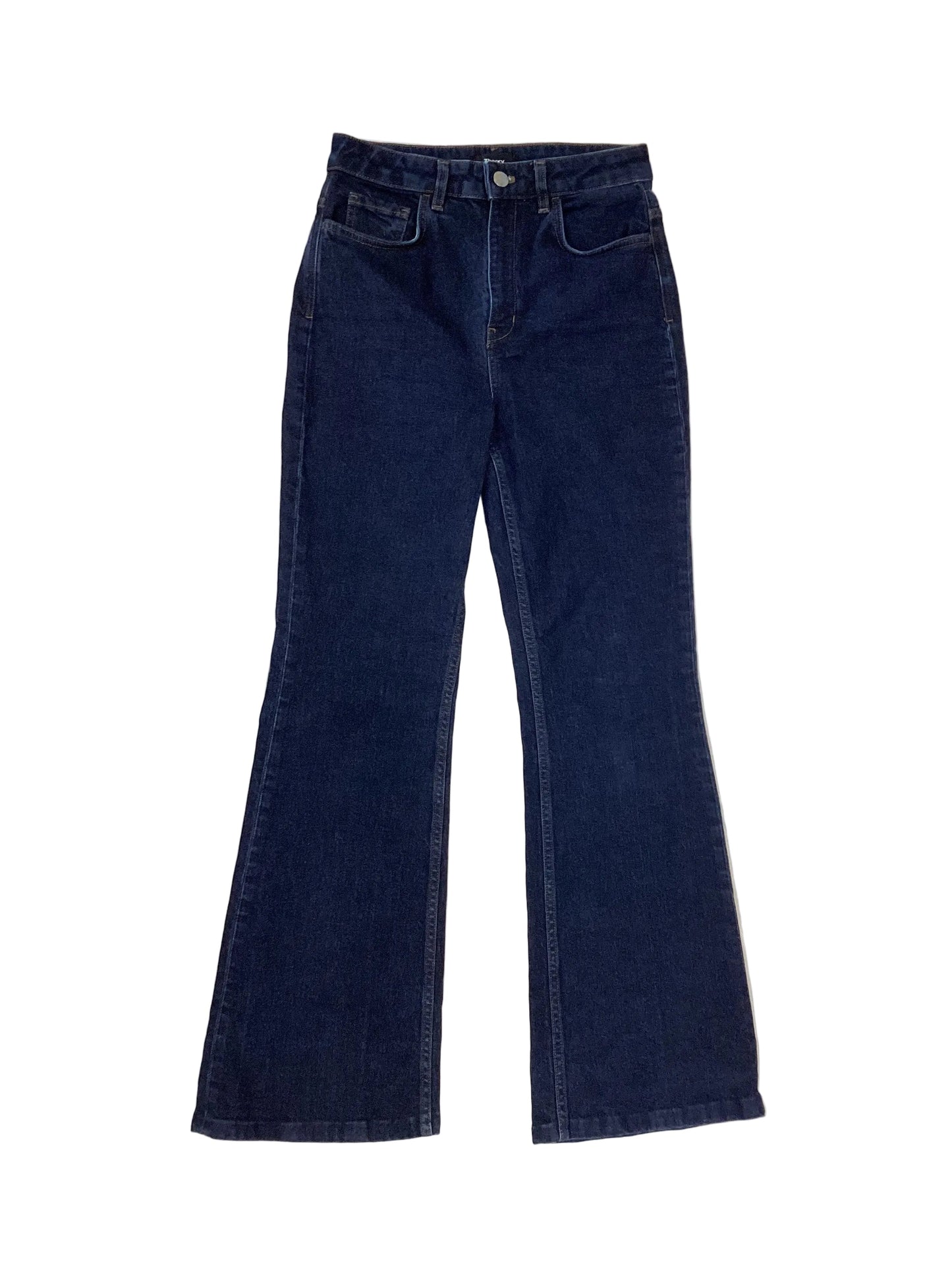 Jeans Boot Cut By Theory In Blue Denim, Size:4