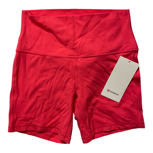 Athletic Shorts By Lululemon In Pink, Size:8