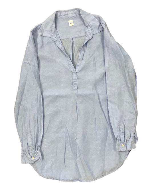 Blouse Ls By Gap In Blue, Size:M
