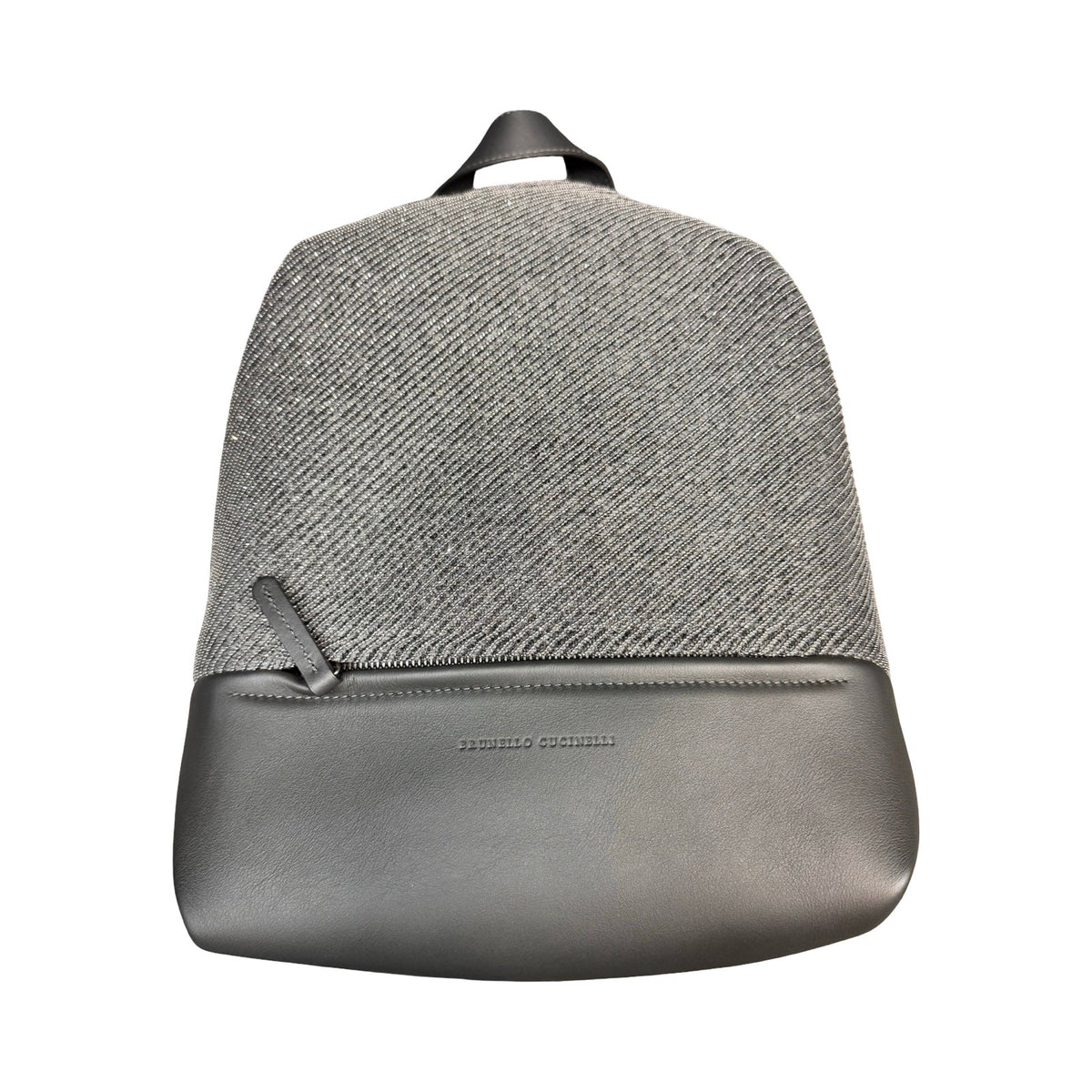 Backpack Luxury Designer By Brunello Cucinelli In Grey, Size:Medium