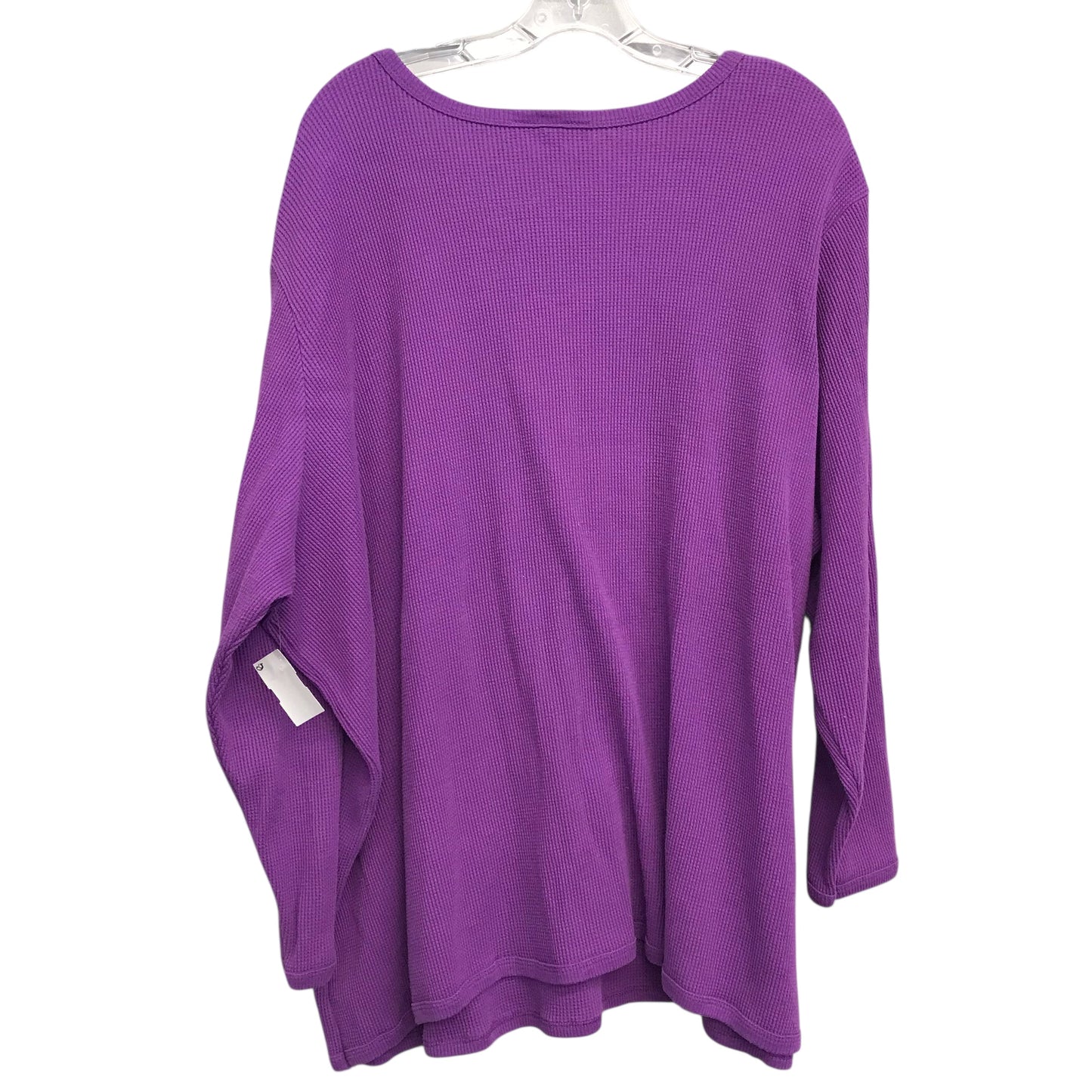 Top Ls Basic By Woman Within In Purple, Size:3X
