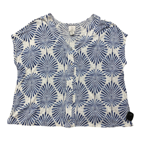 Top Ss By Joie In Blue & White, Size:3X