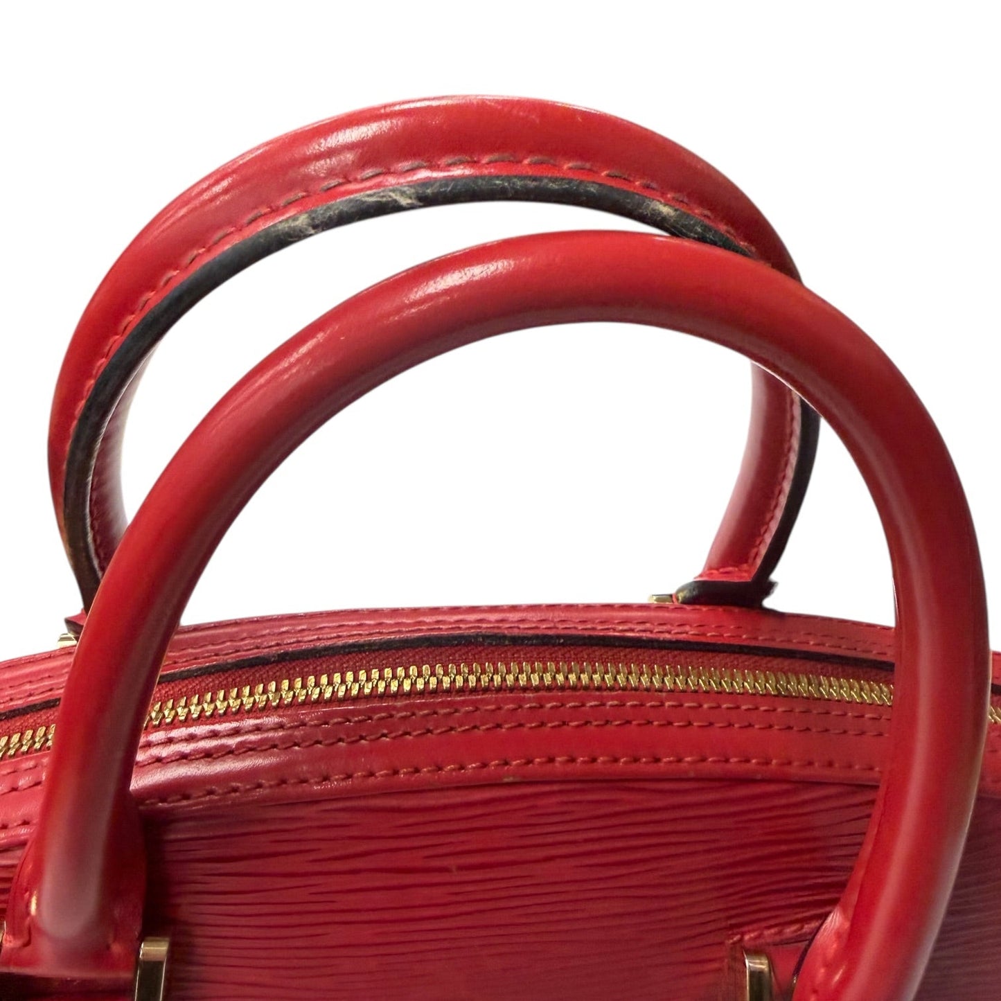 Handbag Luxury Designer By Louis Vuitton In Red, Size:Medium