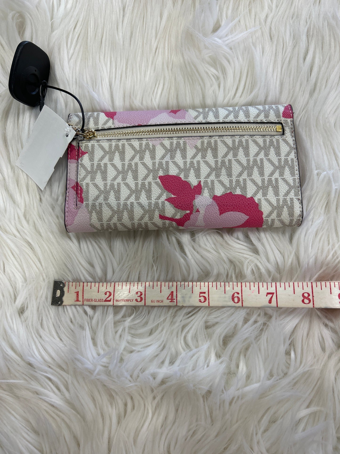 Wallet Designer By Michael Kors In Pink & White, Size:Medium