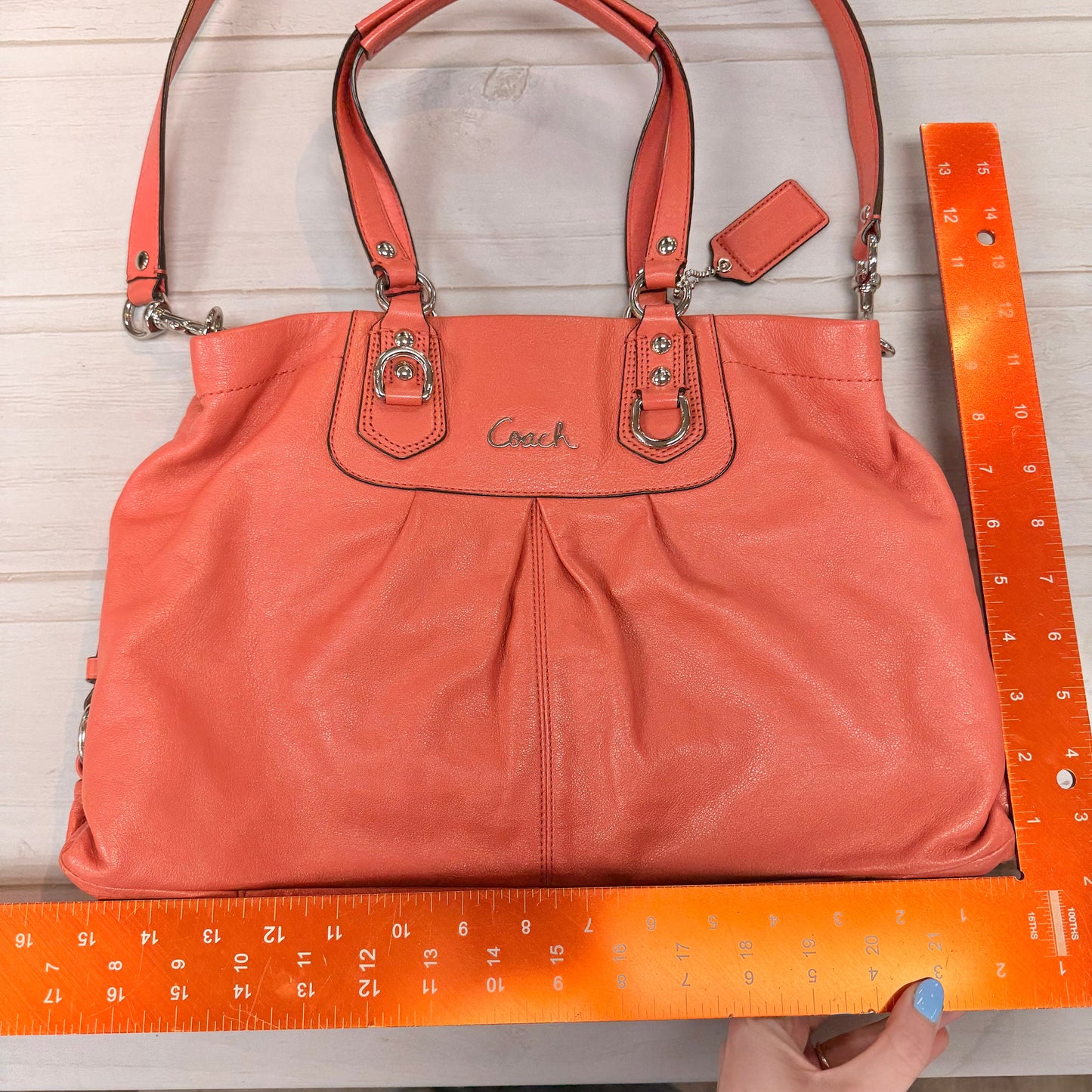 Handbag Designer By Coach, Size: Medium