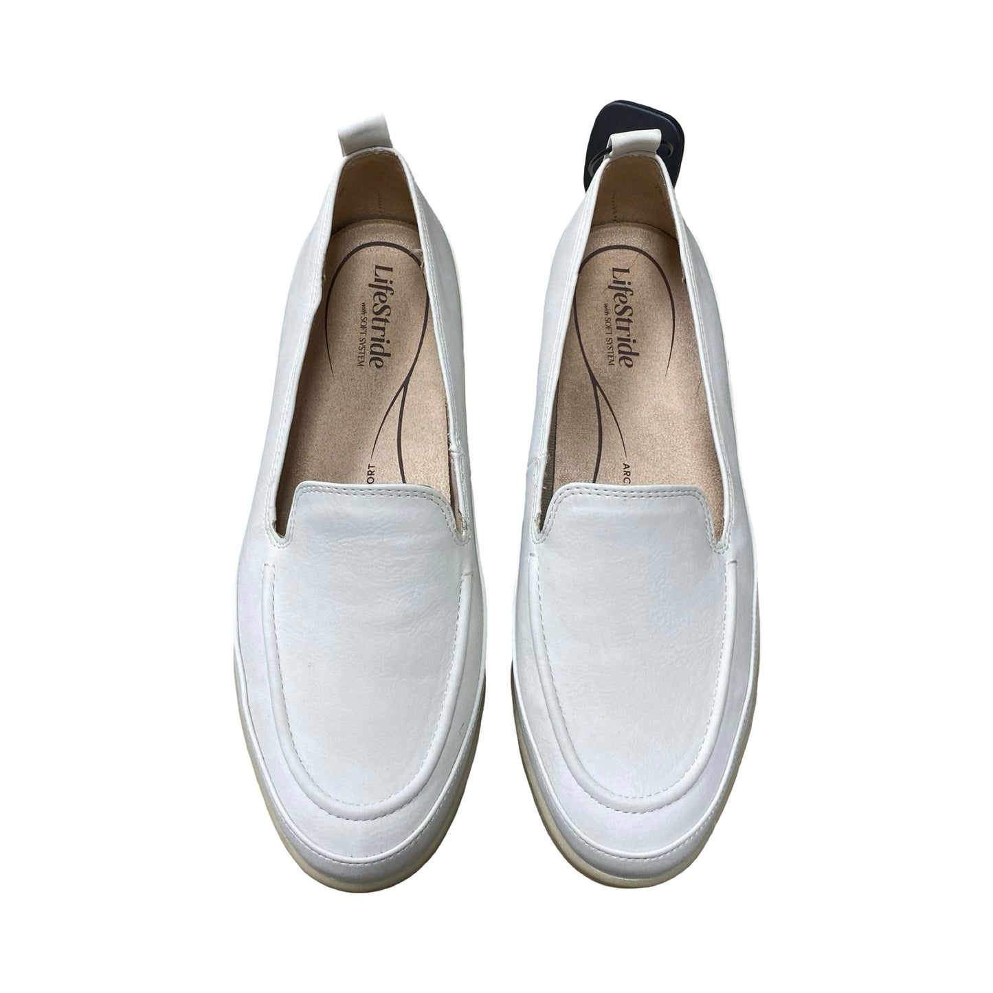 Shoes Flats By Life Stride In White, Size:8.5