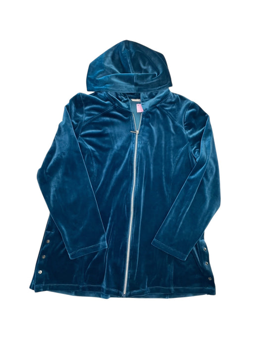 Jacket Other By Chicos In Teal, Size:L