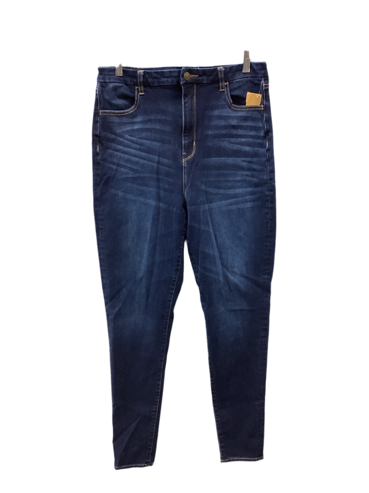 Jeans Skinny By American Eagle In Blue Denim, Size:14L