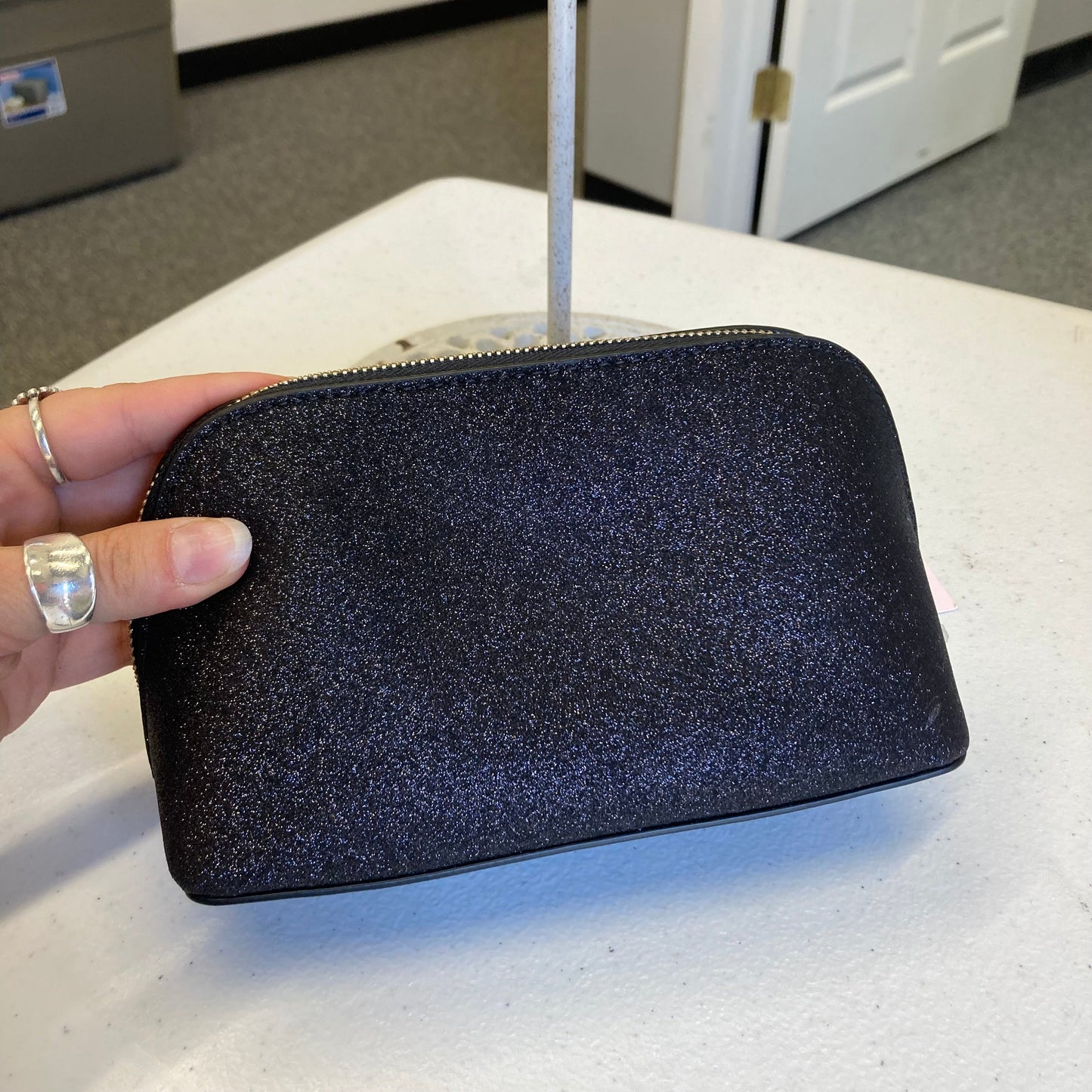 Makeup Bag Designer Tag By Kate Spade In Black