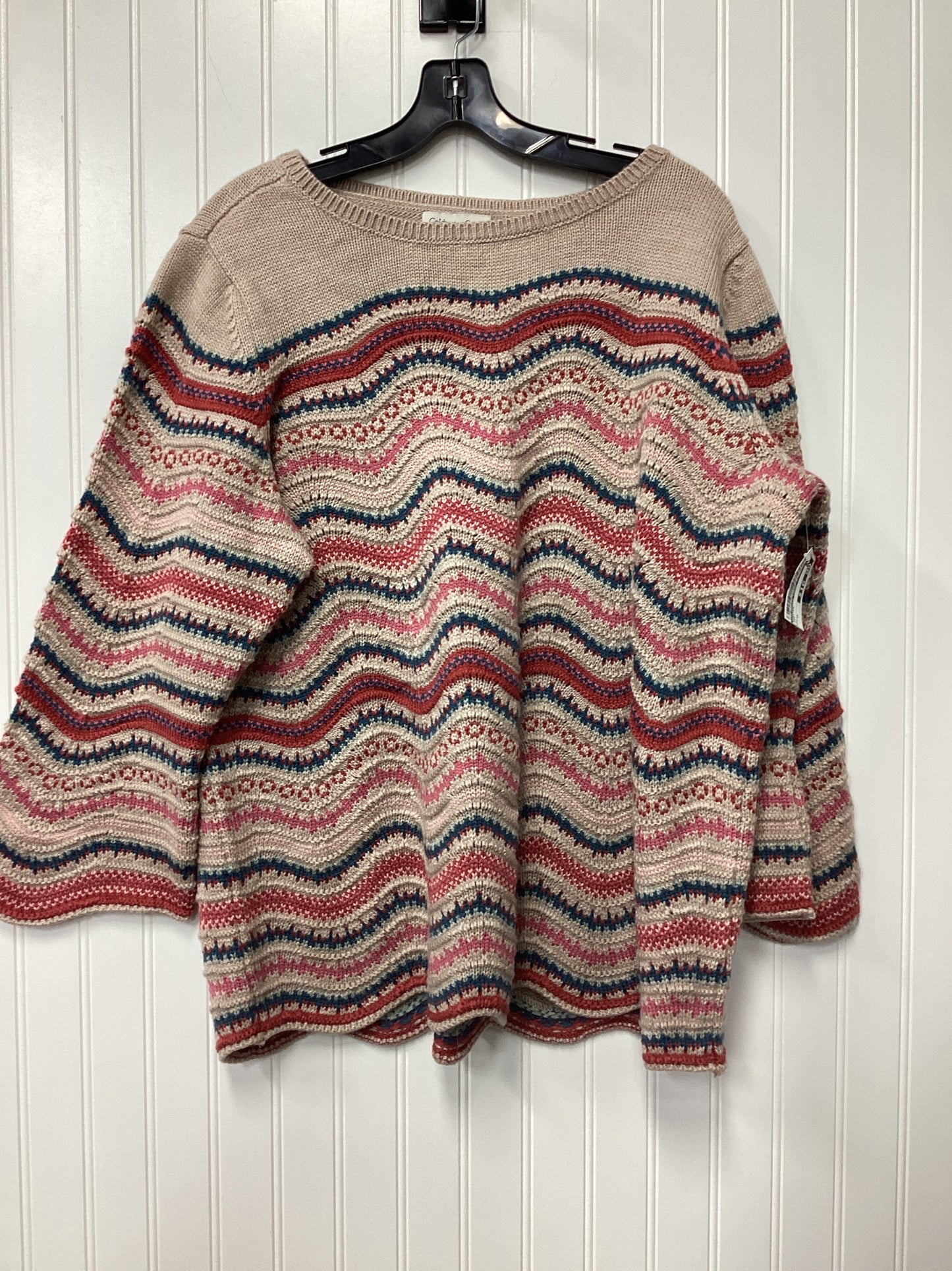 Sweater By Coldwater Creek In Tan, Size:Xl