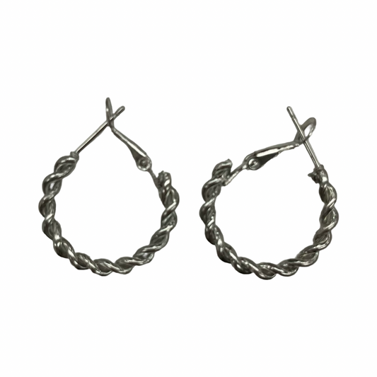 Earrings Hoop By Clothes Mentor In Silver