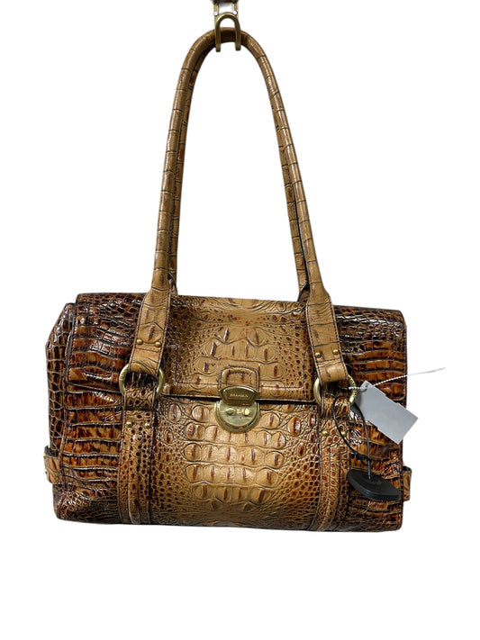 Handbag Designer By Brahmin In Brown, Size:Large