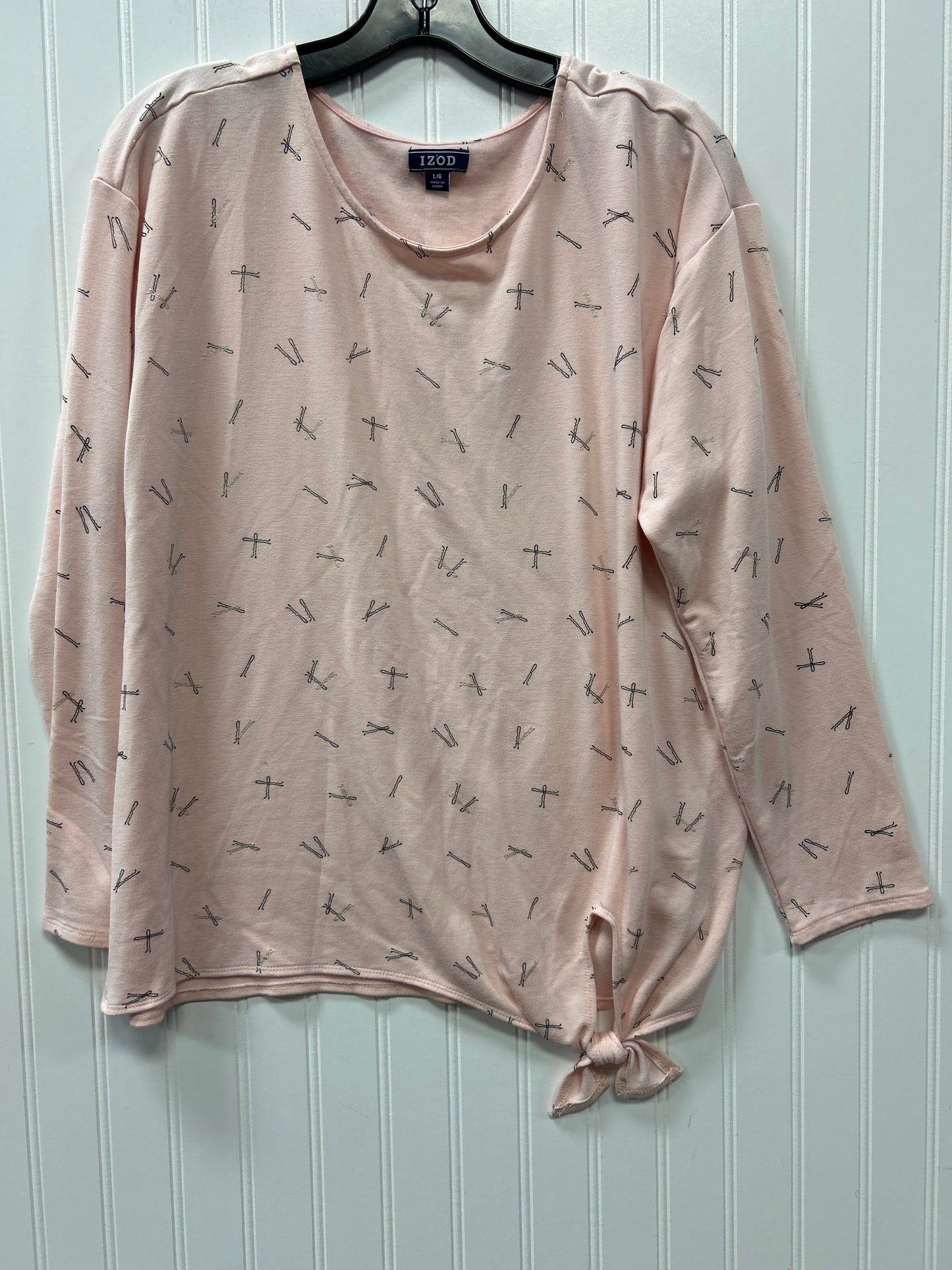 Top Ls By Izod In Pink, Size:L