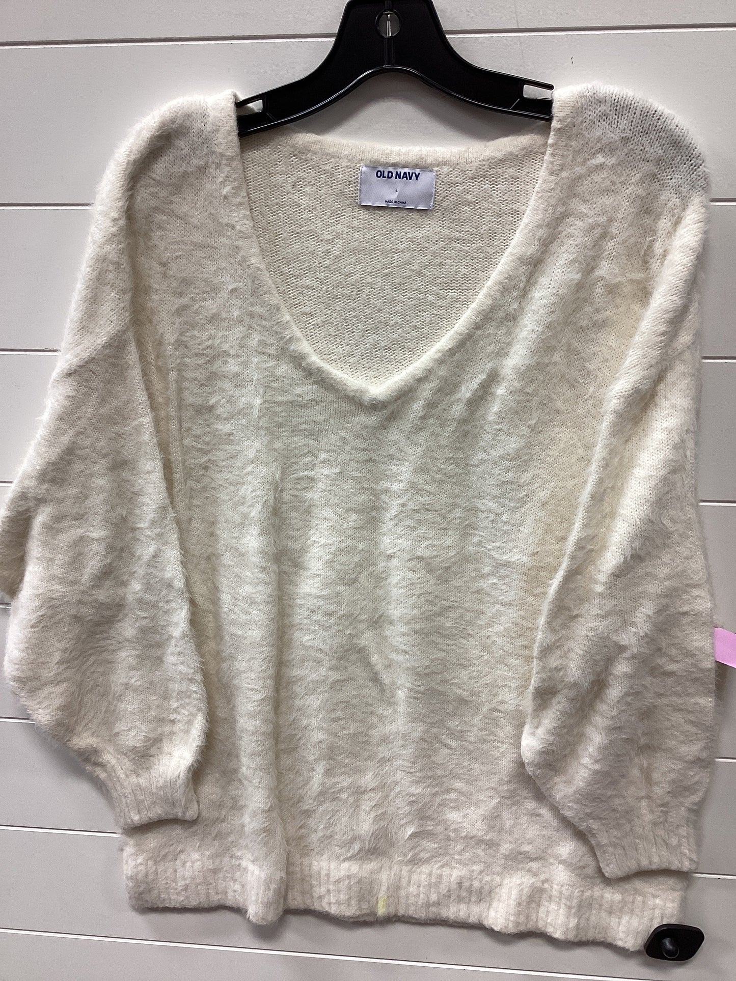 Sweater By Old Navy In Cream, Size:L