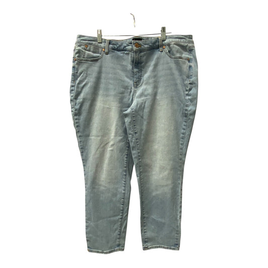 Jeans Cropped By Talbots In Blue, Size:18