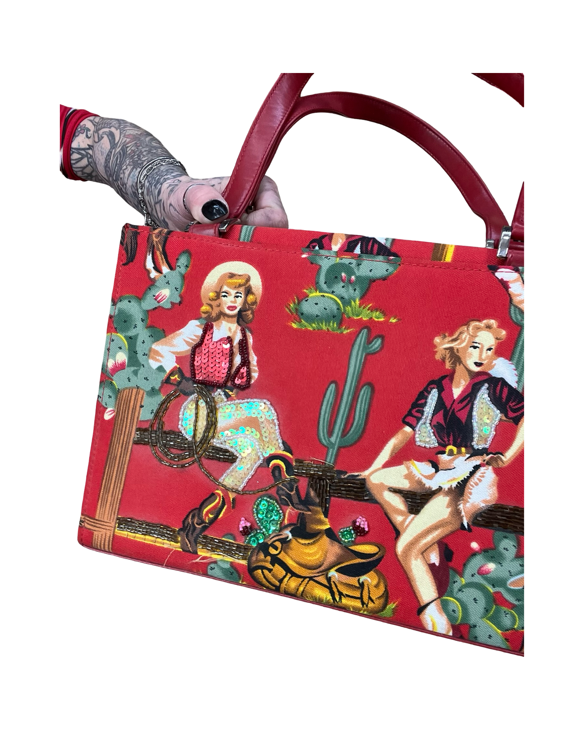 Handbag By Clothes Mentor In Red, Size:Medium