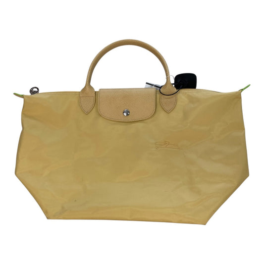 Handbag Designer By Longchamp In Yellow, Size:Large