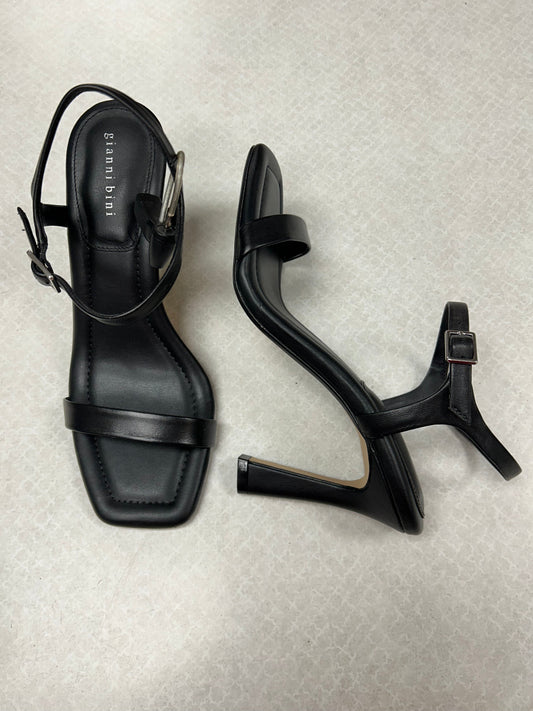 Sandals Heels Stiletto By Gianni Bini In Black, Size:8.5