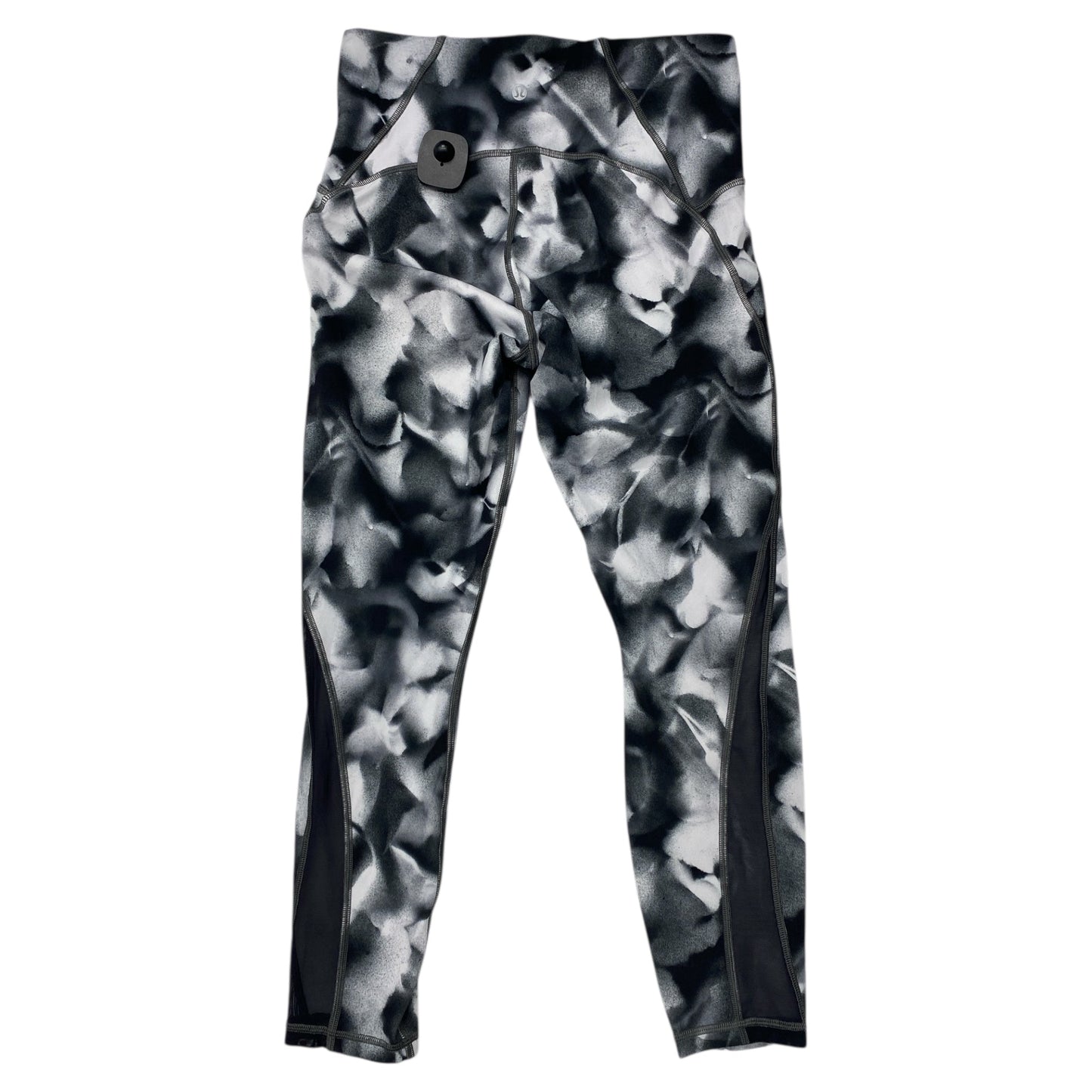 Athletic Leggings By Lululemon In Black & White, Size:8