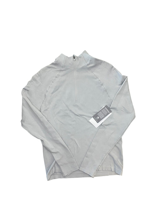 Athletic Top Ls Collar By Athleta In Grey, Size:L