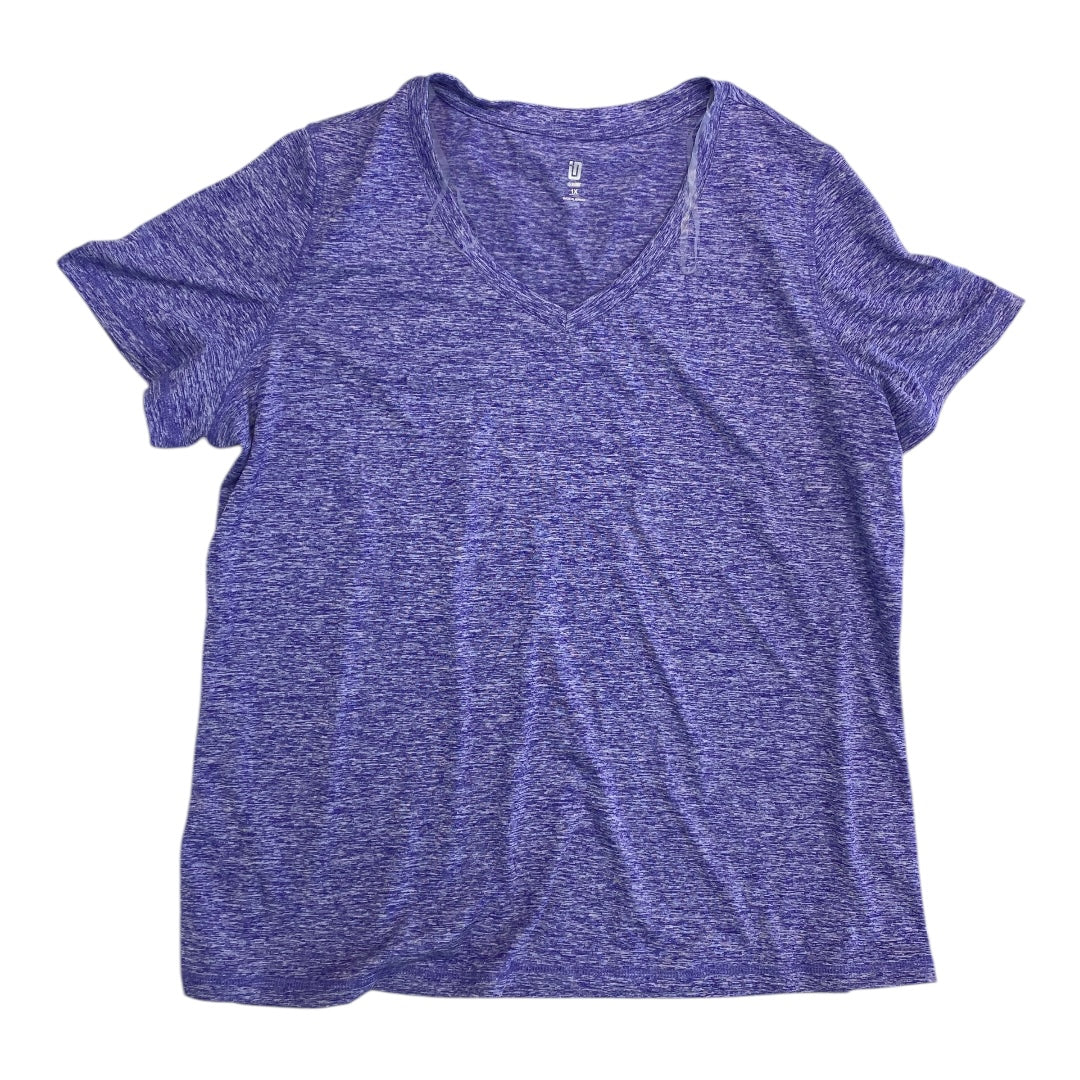 Athletic Top Ss By Ideology In Purple, Size:1X