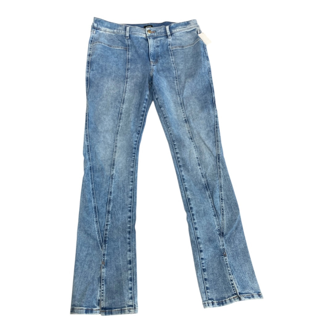 Jeans Straight By Express In Blue Denim, Size:16L