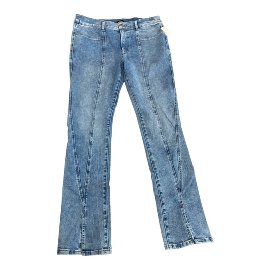Jeans Straight By Express In Blue Denim, Size:16L