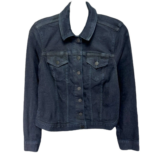 Jacket Denim By Not Your Daughters Jeans In Dark Rinse, Size: Xxs