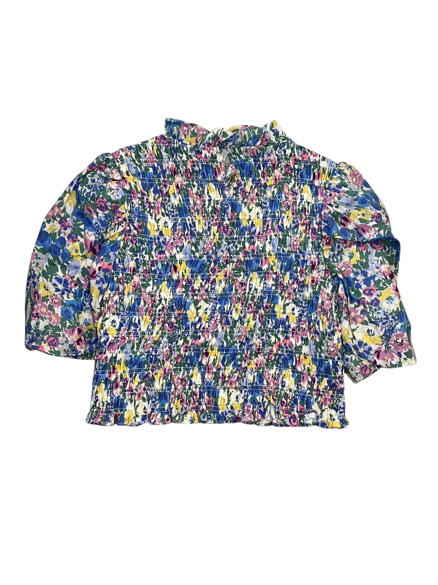 Blouse 3/4 Sleeve By En Saison In Floral Print, Size:S