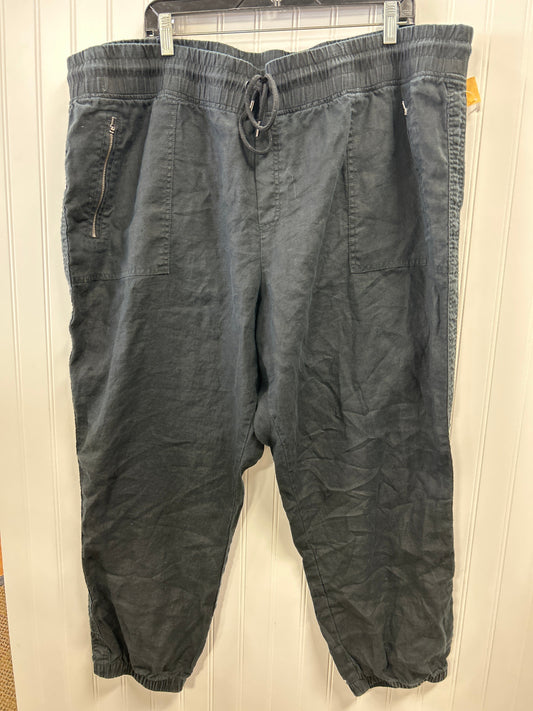 Pants Linen By Athleta In Black, Size:24