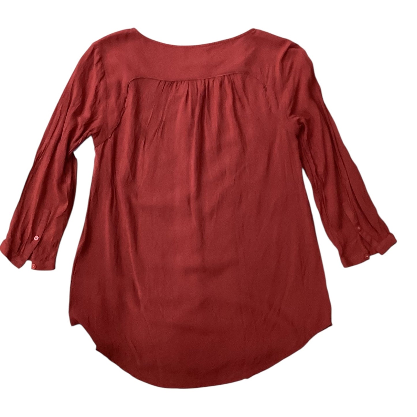 Top 3/4 Sleeve By Maeve In Orange, Size:2