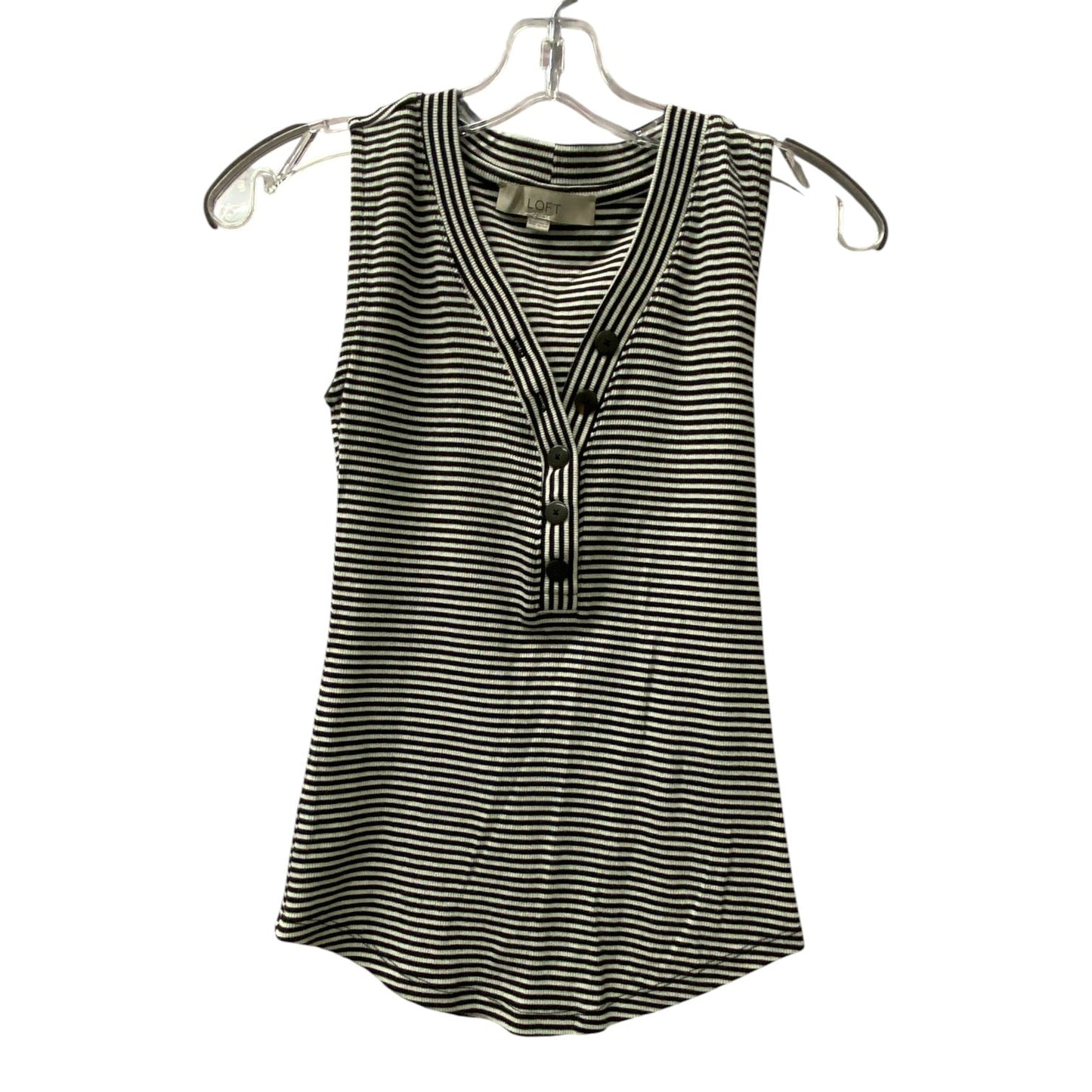 Top Sleeveless By Loft In Black, Size:Xxs