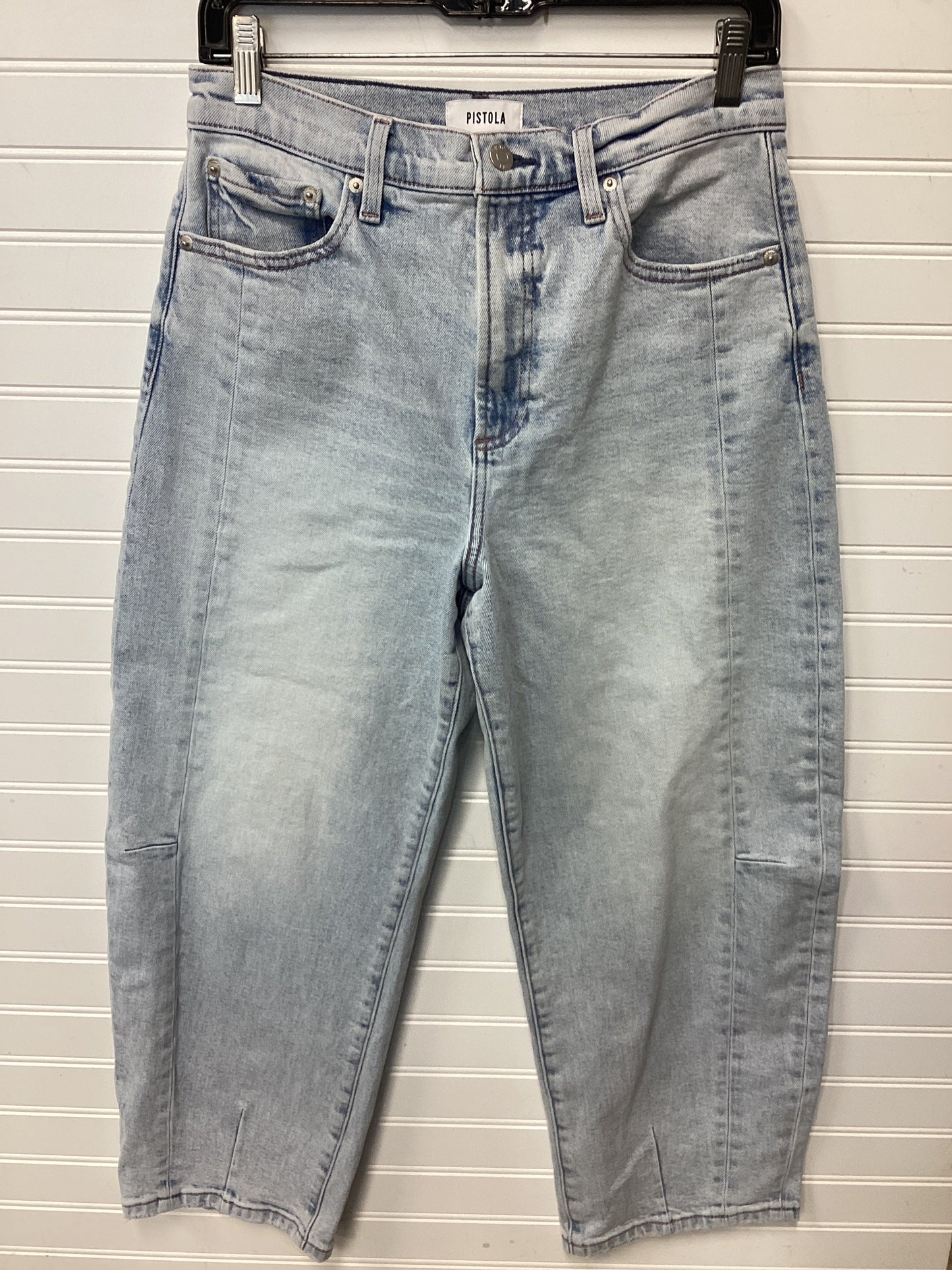 Jeans Wide Leg By Pistola In Blue Denim, Size:6