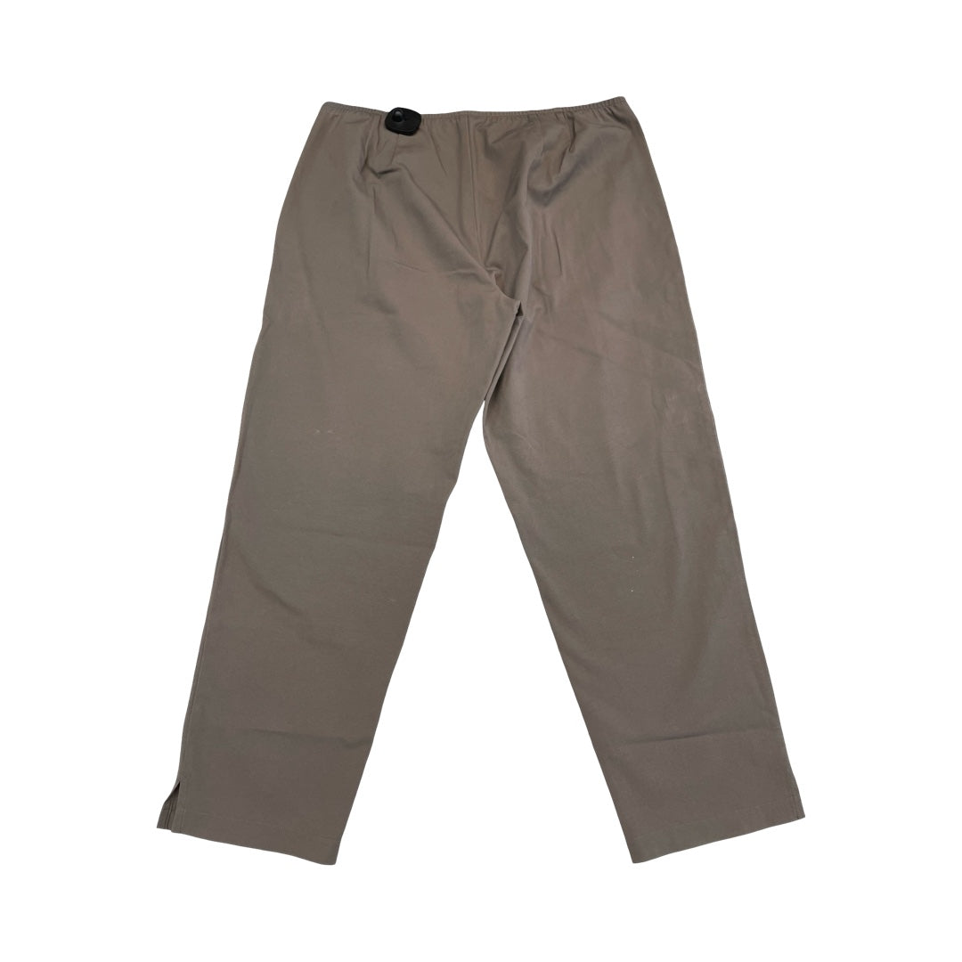Pants Designer By Eileen Fisher In Brown, Size:L