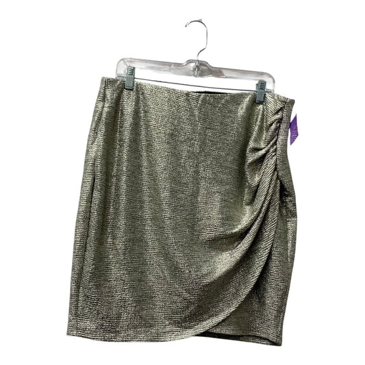 Skirt Mini & Short By Torrid In Silver, Size:12