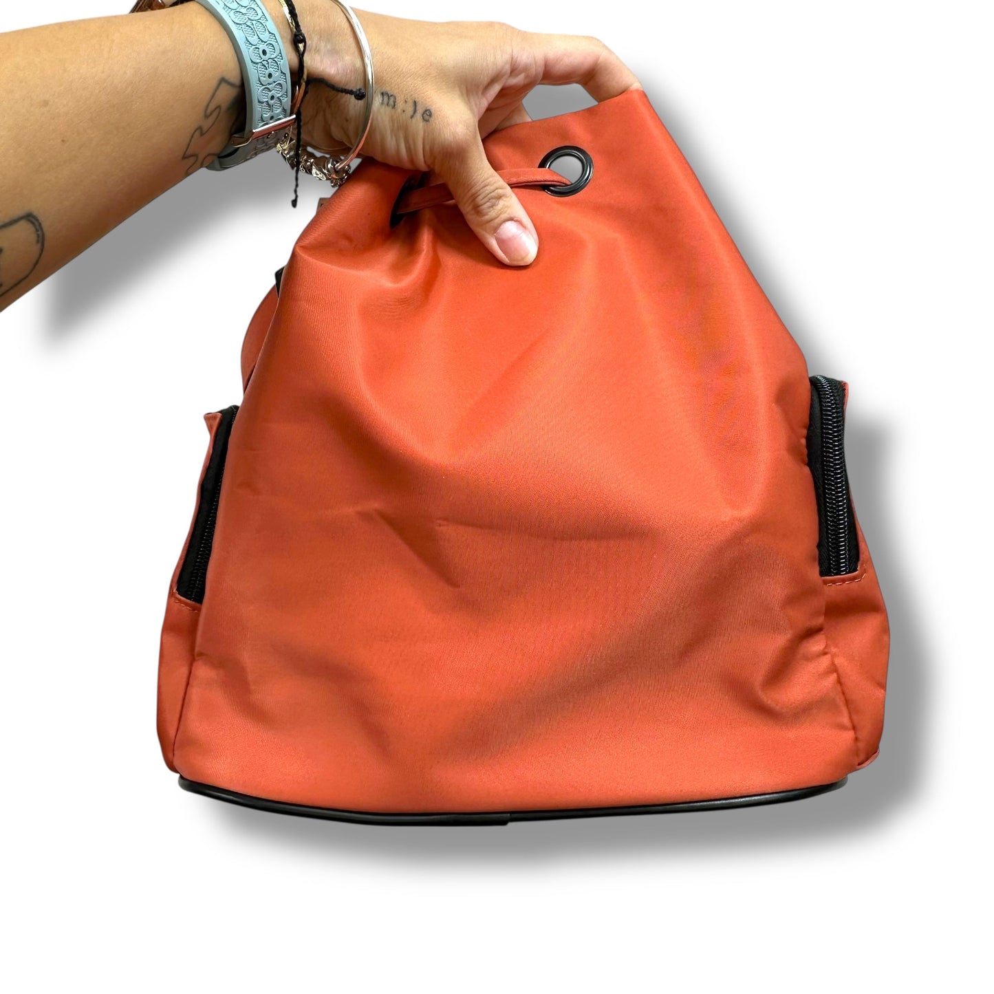 THE BUCKET BAG - TERRACOTTA By IHKWIP, Size: Medium