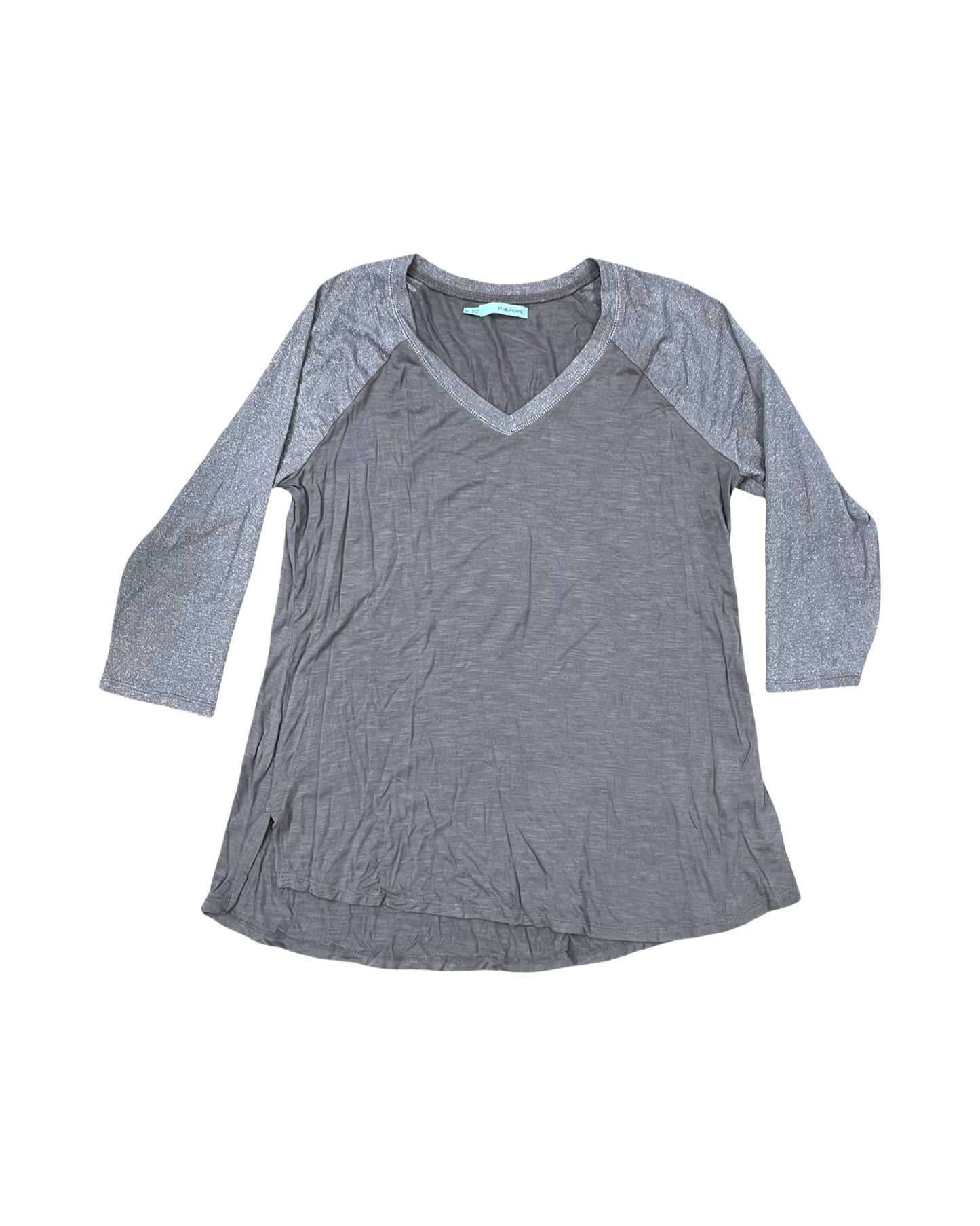 Top 3/4 Sleeve By Maurices In Grey, Size:M
